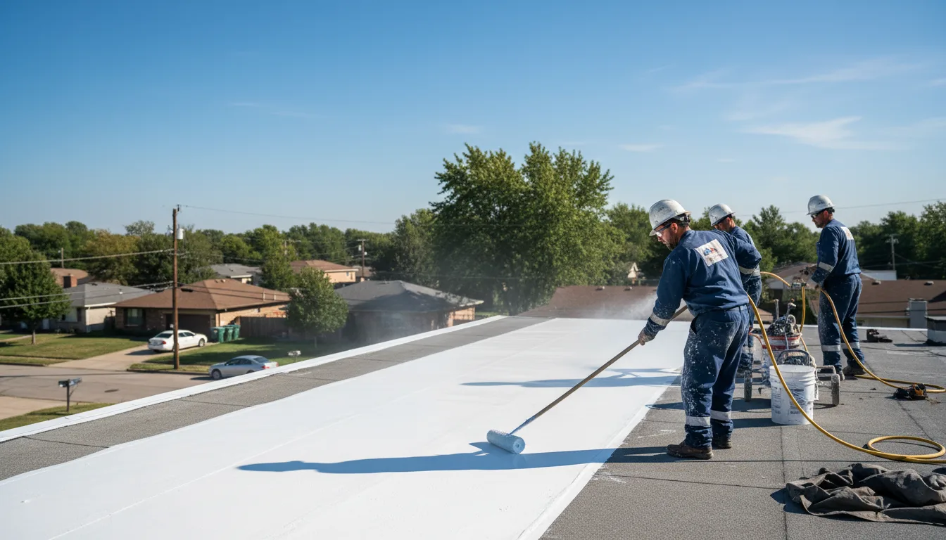 Commercial roof coating in Theriot, LA near me